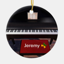 Klavier und Roter Klaviersaal, Weihnachtsgeschenk Keramik Ornament