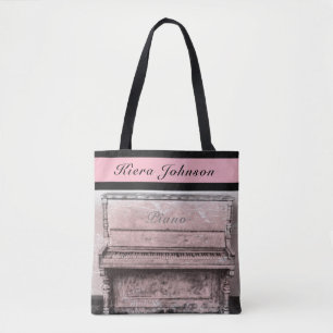 Klavier Vintage Antik Musik Tasche Name Monogramm
