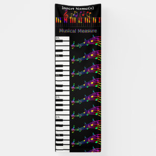 Klavier-Wachstumsdiagramm Banner