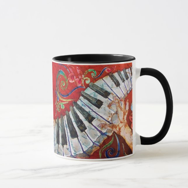 Klavier-Wecker-Tasse Tasse (Rechts)