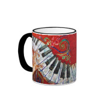 Klavier-Wecker-Tasse