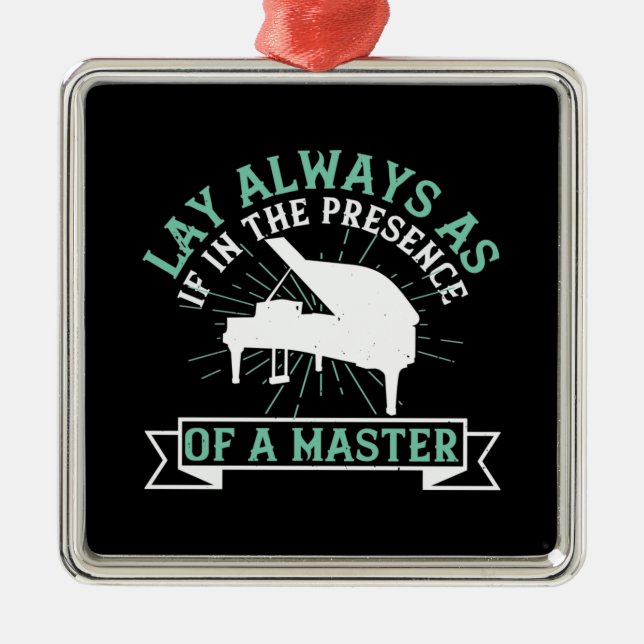 Klavier - wenn in Gegenwart eines Kapitäns Ornament Aus Metall (Vorne)