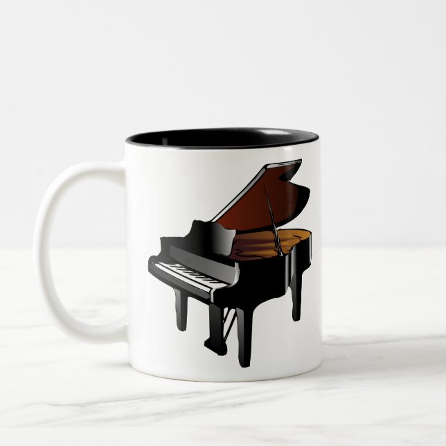Klavier Zweifarbige Tasse (Links)