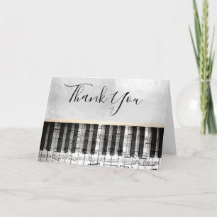 Klavierdanke Dankeskarte