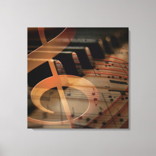 KlavierKlaviertastatur Leinwanddruck