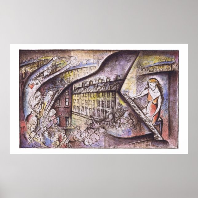 Klavierkonzert in Grantham Flat Minor - Poster (Vorne)