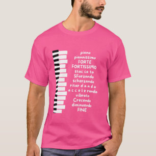 Klavierlehrer Musik Lover Musiker Piano Player Pi T-Shirt