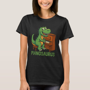 Klavierlehrer Pianist Dinosaurier T-Rex Pianosauru T-Shirt