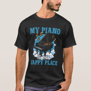 Klavierlehrer Pianist Mein Klavier Ist Mein Glückl T-Shirt