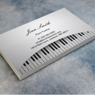 Klavierlehrer Piano Piano Piano Piano Piano Piano  Visitenkarte