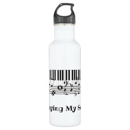 Klaviermusik Design Wasserflasche Edelstahlflasche