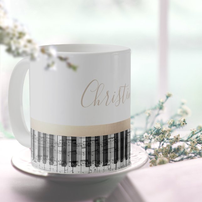 Klaviermusik Kaffeetasse (Von Creator hochgeladen)
