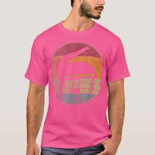 Klaviermusik Musiker Vintage abgenutzt Retro 70er T-Shirt