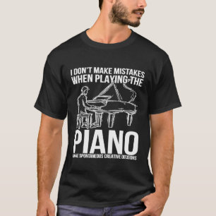 Klaviermusik Pianist Pianist Musiker Gift Piano T-Shirt