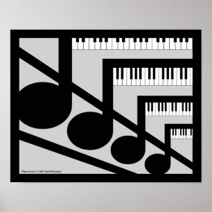 Klaviermusik Print Poster