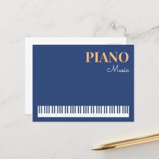 Klaviermusik Stylisch Modernes Musikinstrument Bla Postkarte