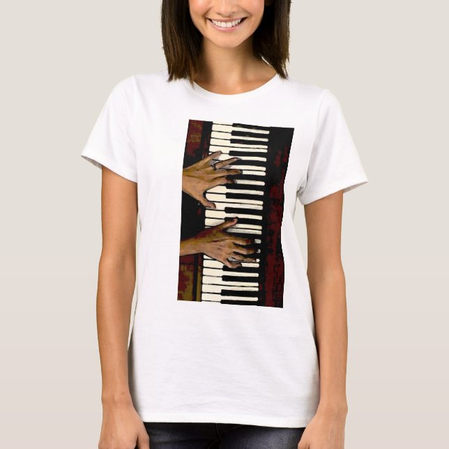 Klaviermusik T-Shirt (Vorderseite)