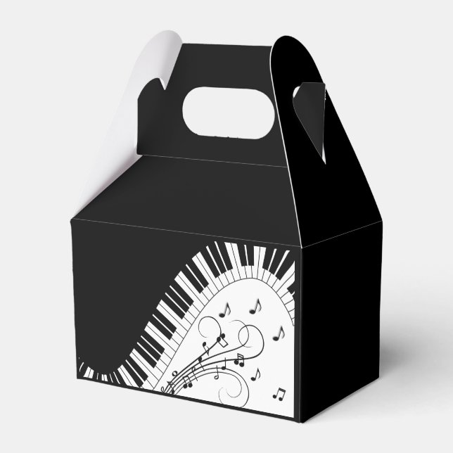 Klaviermusikdesign Geschenkschachtel (Vorderseite)