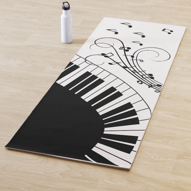 Klaviermusikdesign Yogamatte (Beispiel)