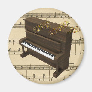 Klaviermusikinstrument und Blatt-Musik-Magnet Magnet