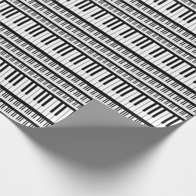 Klaviermusiklehrer Geschenkpapier (Ecke)