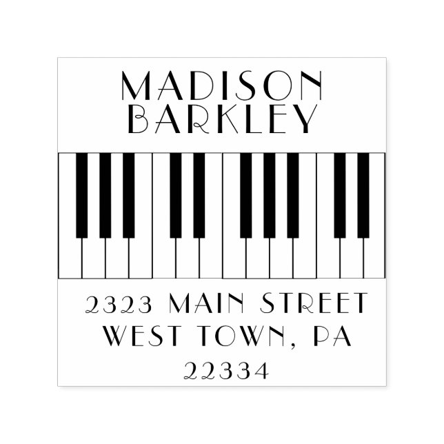 Klaviermusiklehrer Permastempel (Design)