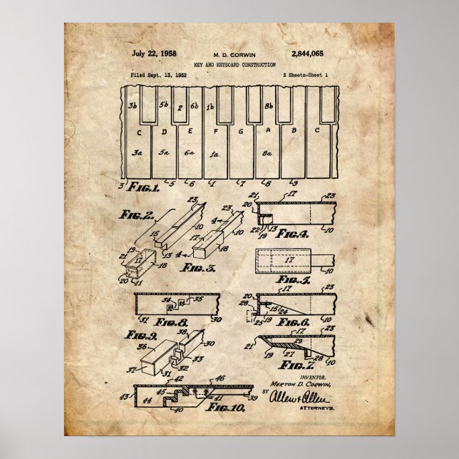 Klavierpatent Poster (Vorne)
