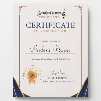 Klavierplakette Stufe 6 Fotoplatte