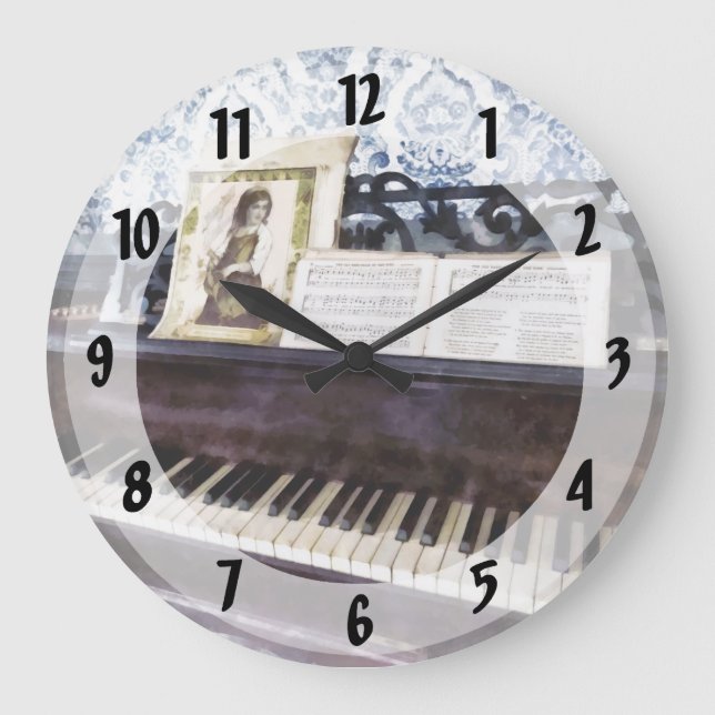 Klavierschloss Große Wanduhr (Vorderseite)