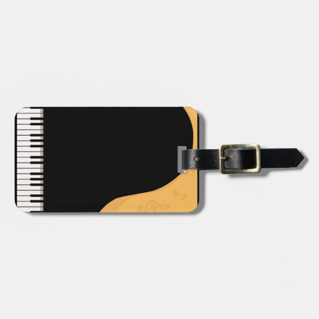 Klavierschlüssel Gepäckanhänger (Vorderseite horizontal)
