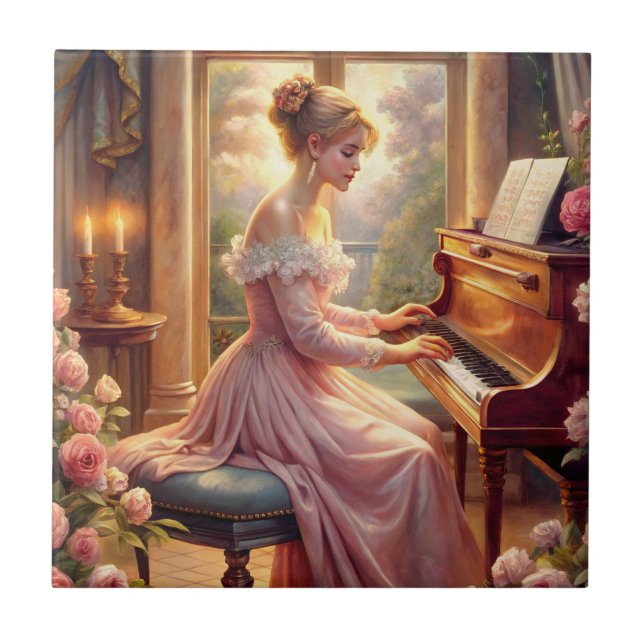 Klavierspielen Fliese (Vorderseite)