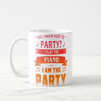 Klavierspieler Kaffeetasse