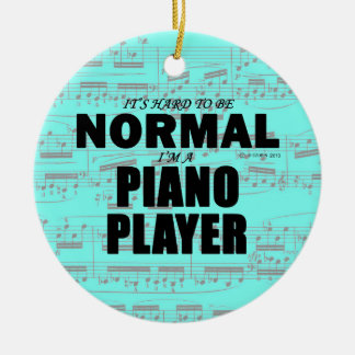 Klavierspieler Keramik Ornament