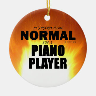 Klavierspieler Keramik Ornament