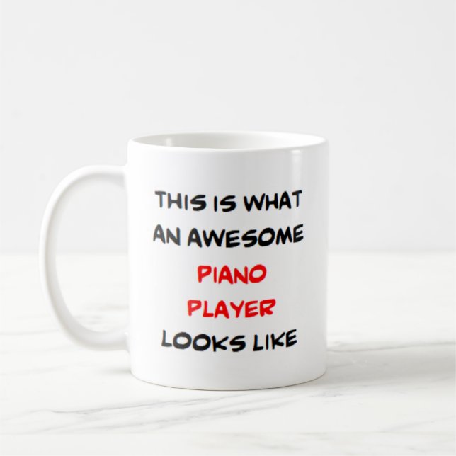 Klavierspieler, phantastisch kaffeetasse (Links)