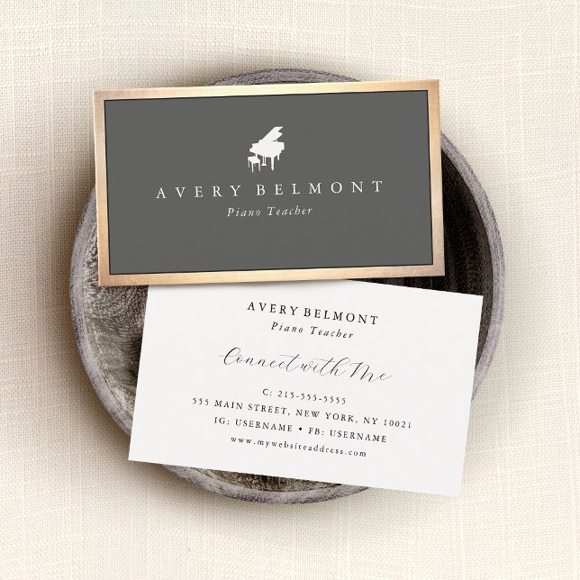Klavierspielerin Visitenkarte (Von Creator hochgeladen)