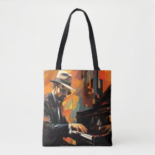 Klavierspielermusik Malerei Abstrakt Art Deco