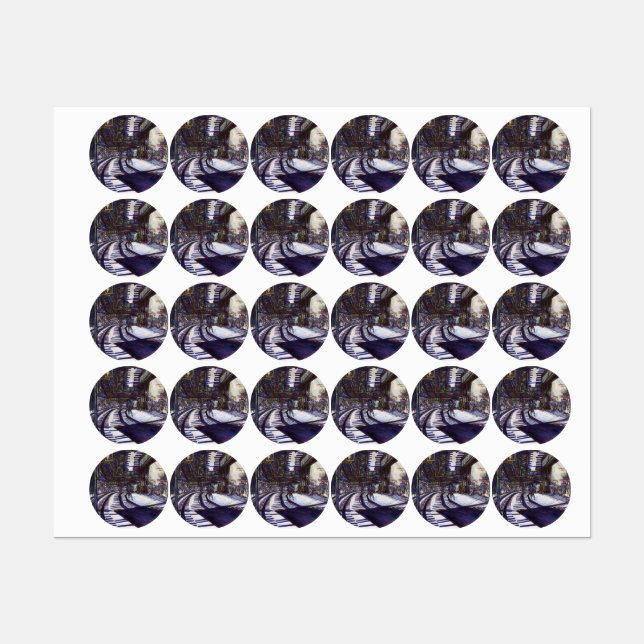 Klavierstühlen Etiketten (Blatt)