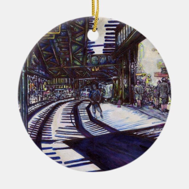 Klavierstühlen Keramik Ornament (Vorne)