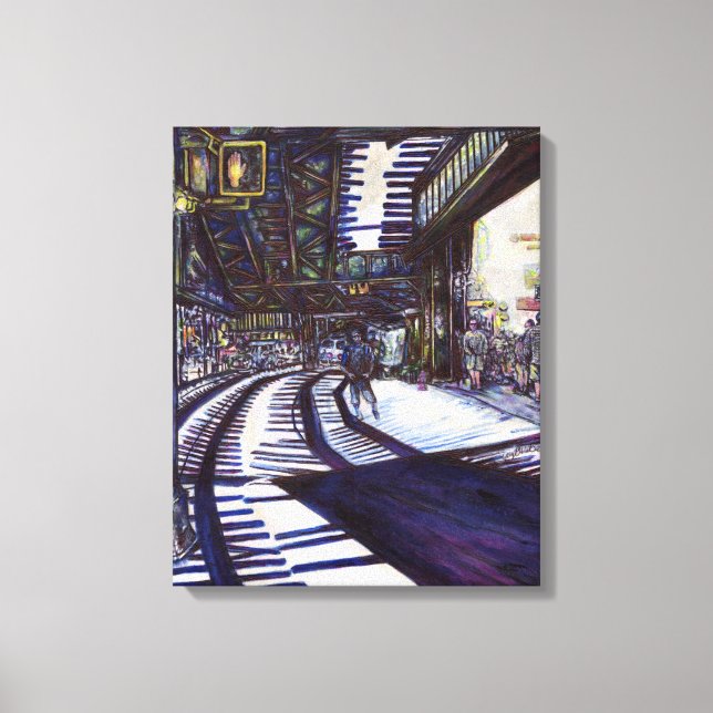 Klavierstühlen Leinwanddruck (Vorderseite)