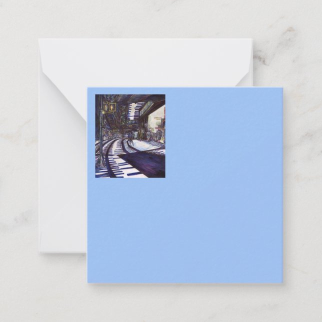 Klavierstühlen Mitteilungskarte (Vorderseite)