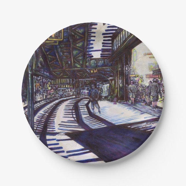 Klavierstühlen Pappteller (Vorderseite)