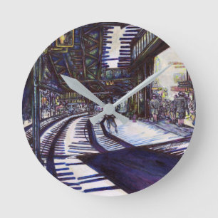 Klavierstühlen Runde Wanduhr