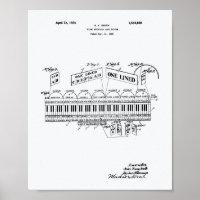 Klaviertastatur 1925 Weißbuch zum Thema "Patent Ar