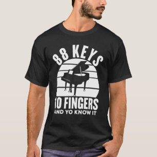 Klaviertastatur 88 Schlüssel zum Erfolg bei der Wi T-Shirt