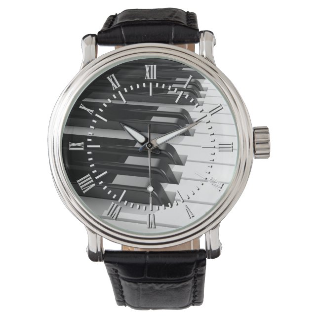 Klaviertastatur Armbanduhr (Vorderseite)