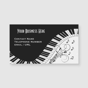 Klaviertastatur Business Card Magnetkarte