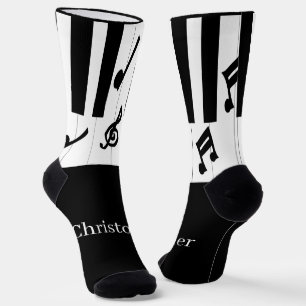 Klaviertastatur-Design Socken