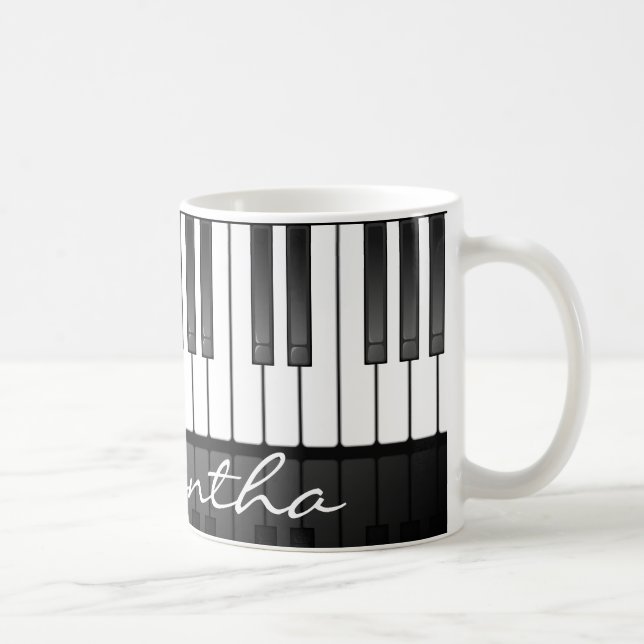 Klaviertastatur-Design-Tasse Tasse (Rechts)