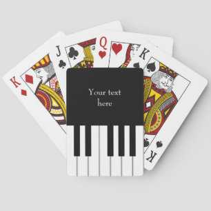 Klaviertastatur Elegant Personalisiert Spielkarten